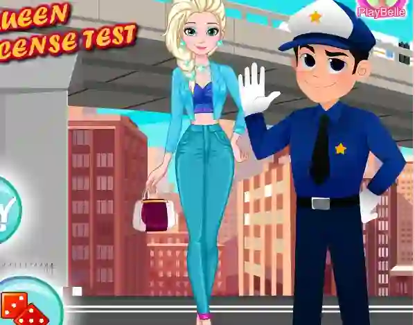 Mäng Ice Queen Driver License Test Internetis