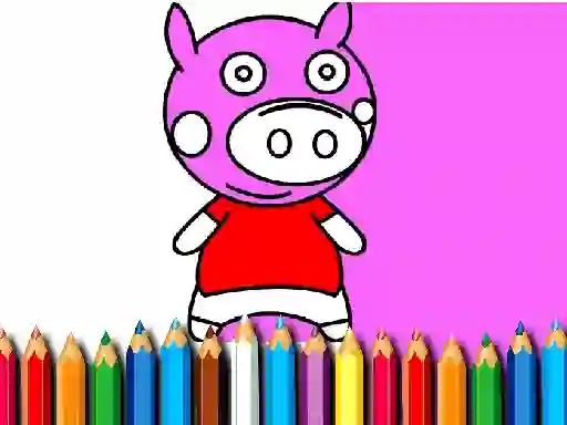Mäng Back To School Coloring Book Pig Internetis