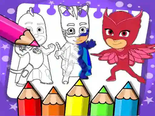 Mäng PJ Masks Coloring Book Internetis