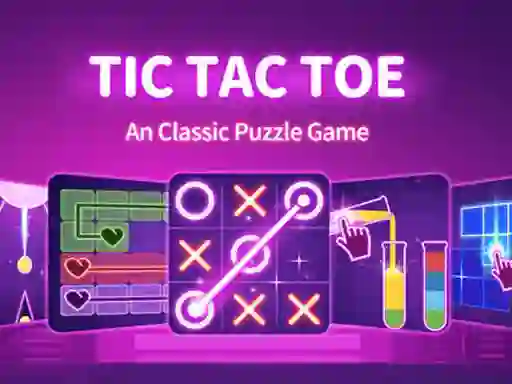 Mäng Tic Tac Toe: A Group Of Classic Game Internetis