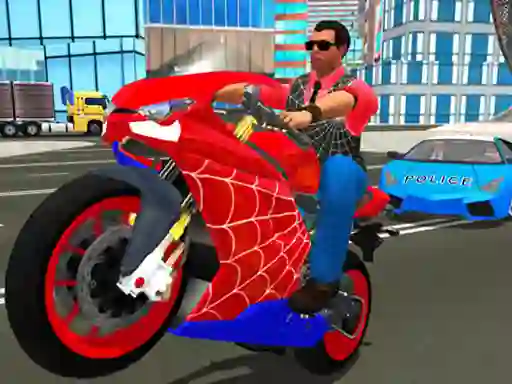Mäng Hero Stunt Spider Bike Simulator 3d Internetis
