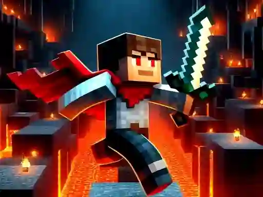 Mäng Mineblock Obby Internetis