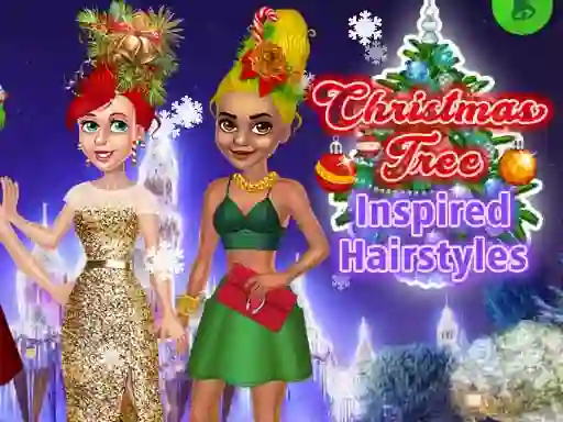 Mäng Christmas Tree Inspired Hairstyles Internetis