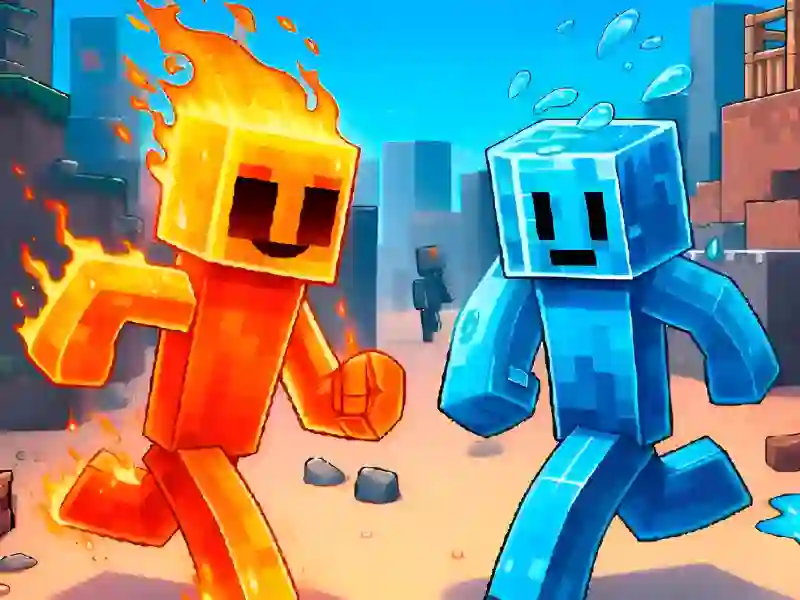 Mäng Fire and Water Stickman Internetis