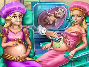 Mäng Goldie Princesses Pregnant Check up Internetis