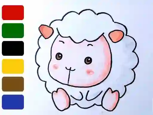 Mäng Baby sheep ColoringBook Internetis