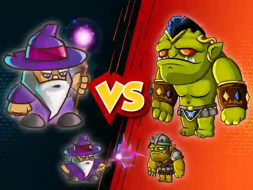Mäng Wizard vs. Orcs Internetis