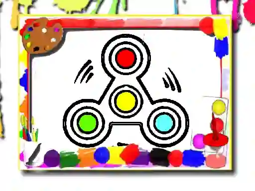 Mäng Fidget Spinner Coloring Book Internetis