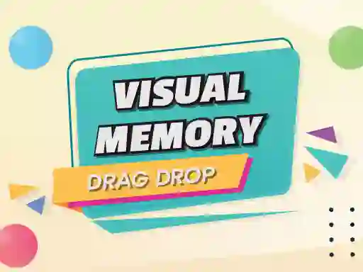 Mäng Visual Memory Drag Drop Internetis