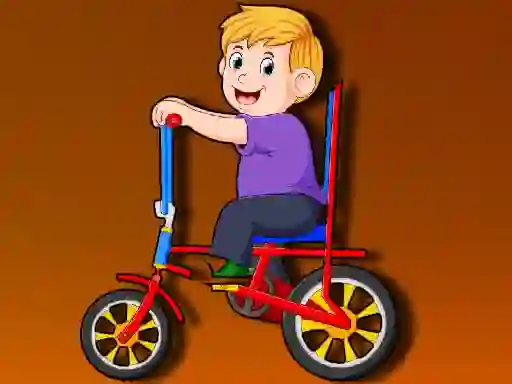 Mäng Cartoon Bike Jigsaw Internetis