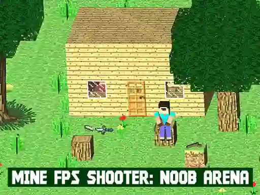 Mäng Mine FPS Shooter: Noob Arena Internetis