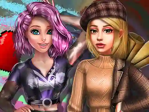 Mäng 2022 Dark Academia to Egirl Dress up Internetis
