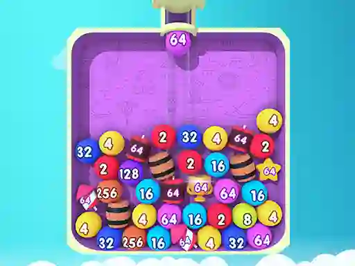 Mäng Bubble Merge 2048 Internetis