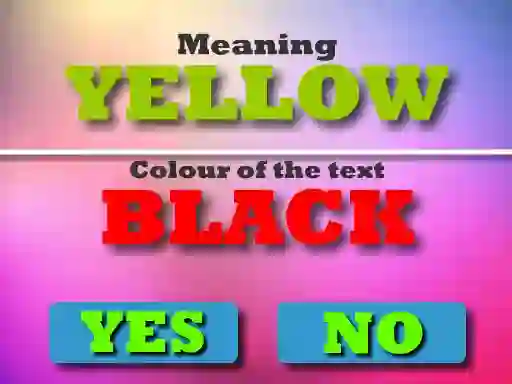Mäng Colour Text Challeenge Internetis