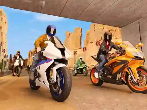 Mäng Real Motorbike Simulator Race 3D Internetis