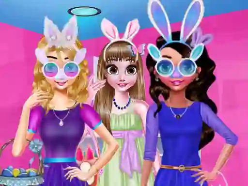 Mäng Funny Easter Girls Internetis