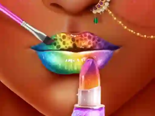 Mäng Princess Lip Art Salon Internetis