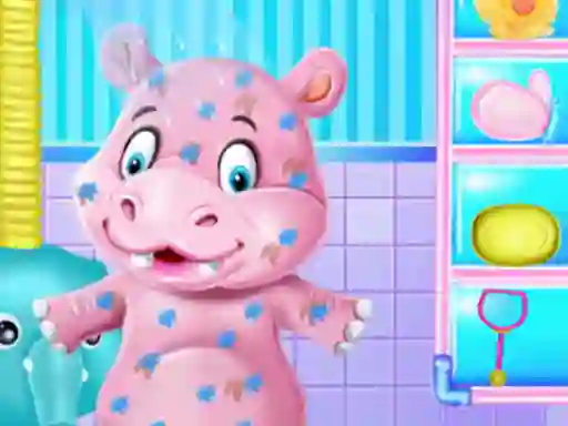 Mäng Baby Hippo Bath Time Internetis