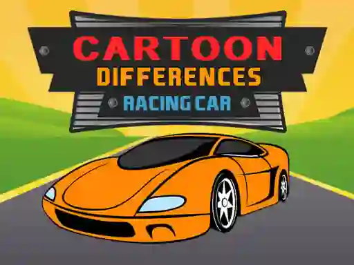 Mäng Cartoon Racing: Car Differences Internetis