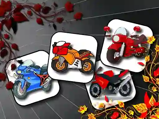 Mäng Cartoon Motorbikes Memory Internetis
