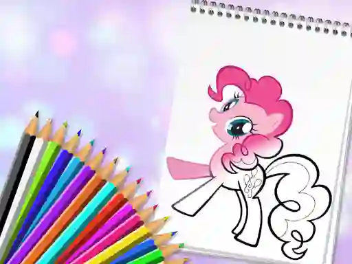 Mäng Cute Pony Coloring Book Internetis