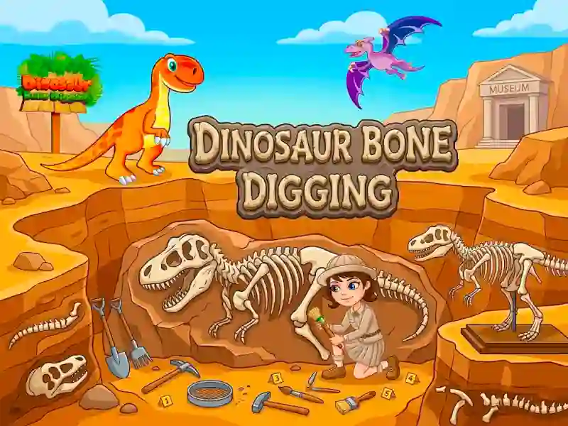 Mäng Dinosaur Bone Digging Internetis