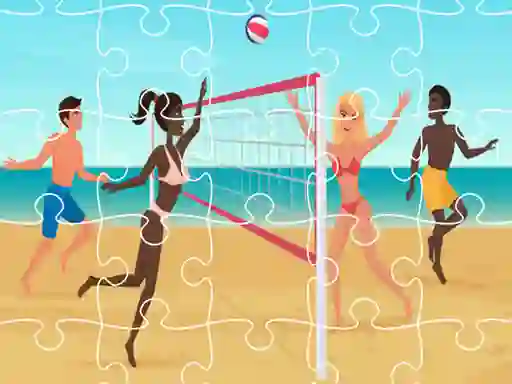 Mäng Beach Volleyball Jigsaw Internetis