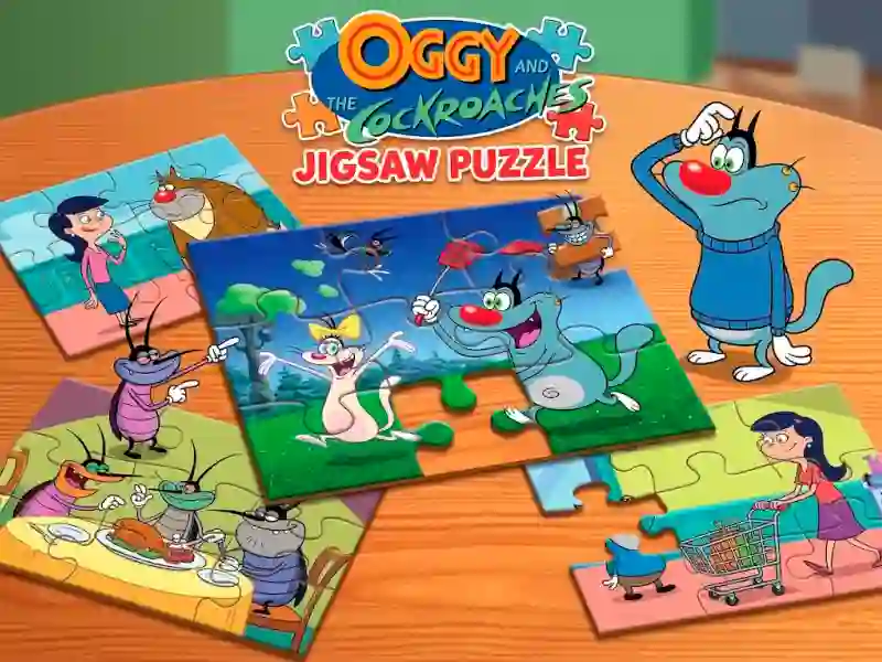 Mäng Oggy and the Cockroaches Jigsaw Puzzle Internetis