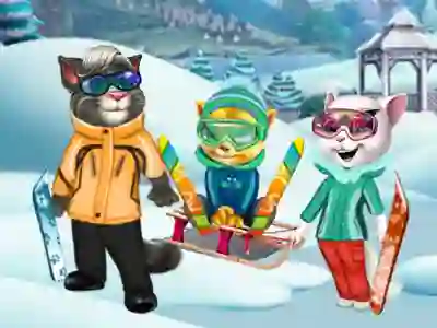 Mäng Cats Winter Fun Internetis