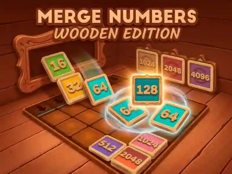 Mäng Merge Numbers Wooden Edition Internetis