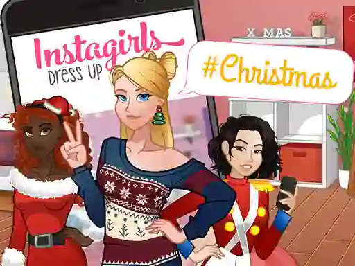 Mäng InstaGirls Christmas Dress Up Internetis