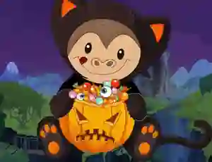 Mäng Halloween Monkey Jumper Internetis