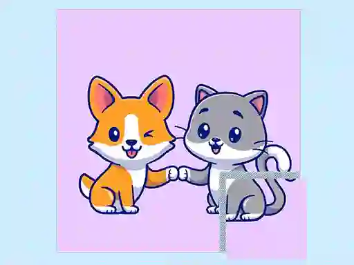 Mäng Cats and Dogs Puzzle Internetis
