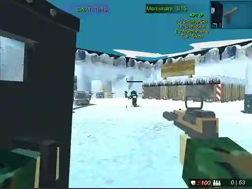 Mäng Blocky Combat Swat 2 Internetis