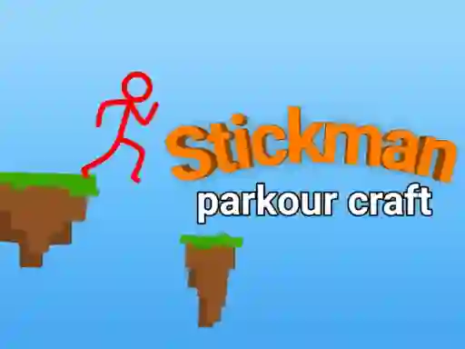 Mäng Stickman parkour craft Internetis