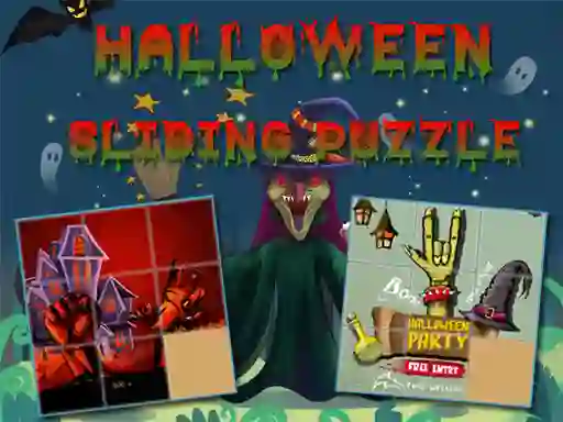 Mäng Halloween Sliding Puzzle Internetis