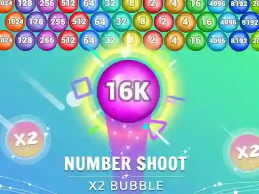 Mäng Number Shoot x 2 bubble Internetis