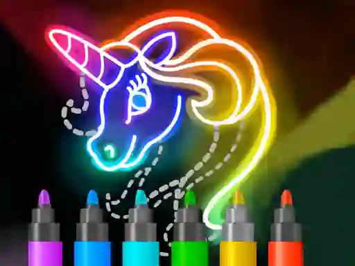 Mäng Learn to Draw Glow Cartoon Internetis