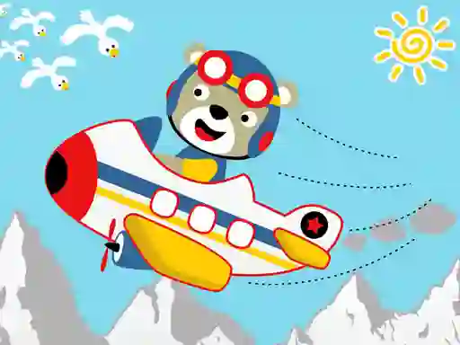 Mäng Friendly Airplanes For Kids Coloring Internetis