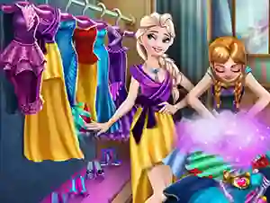 Mäng Ice Kingdom Wardrobe Cleaning Internetis
