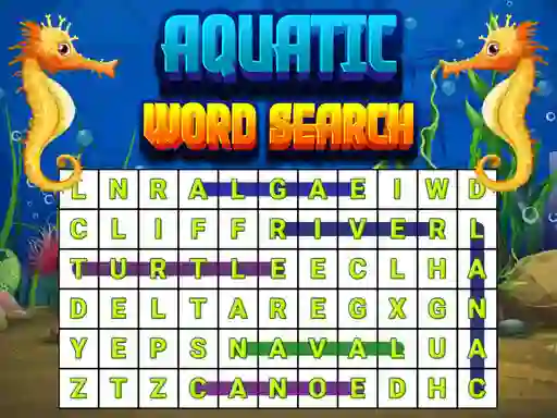Mäng Aquatic Word Search Internetis