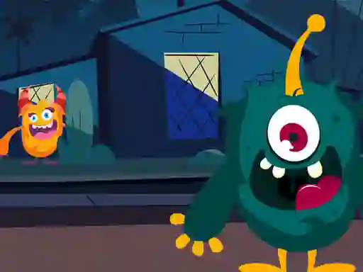 Mäng Funny Monsters Jigsaw Internetis