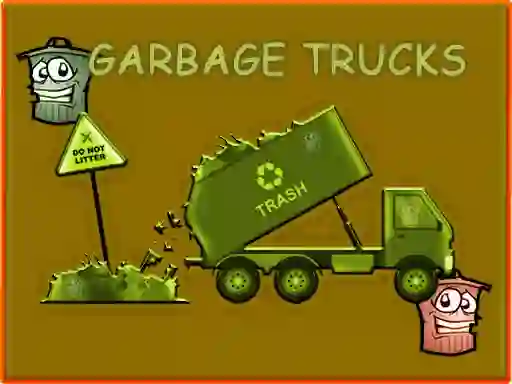 Mäng Garbage Trucks Hidden Trash Can Internetis