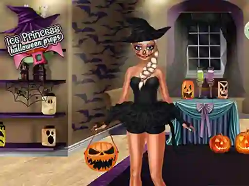 Mäng Ice Princess Halloween Preps Internetis