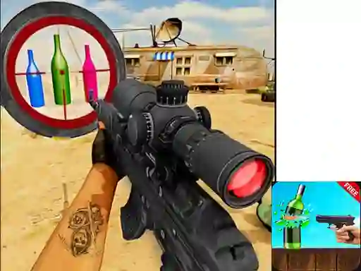 Mäng Sniper Bottle Shooting Internetis