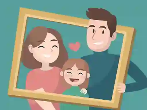 Mäng Happy Family Puzzle Internetis
