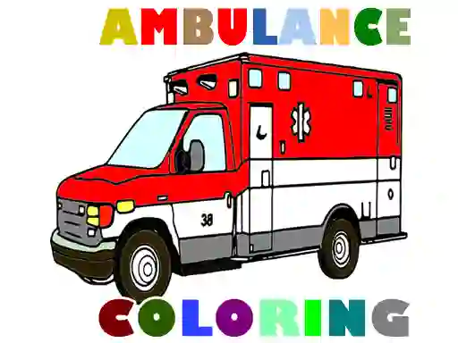 Mäng Ambulance Trucks Coloring Pages Internetis