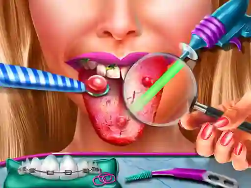 Mäng Ellie Tongue Doctor Internetis