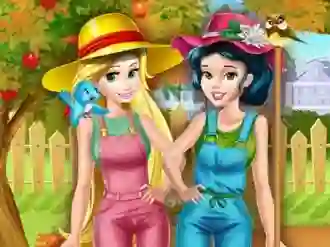Mäng Princesses Working In the Garden Internetis