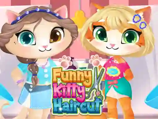 Mäng Funny Kitty Haircut Internetis